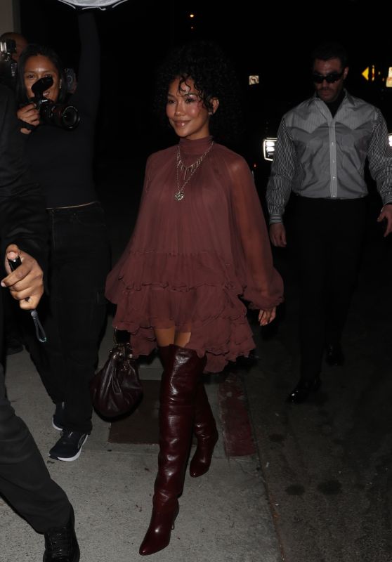 Jhené Aiko Leaves GQ Men of the Year Party [11-14-2024]