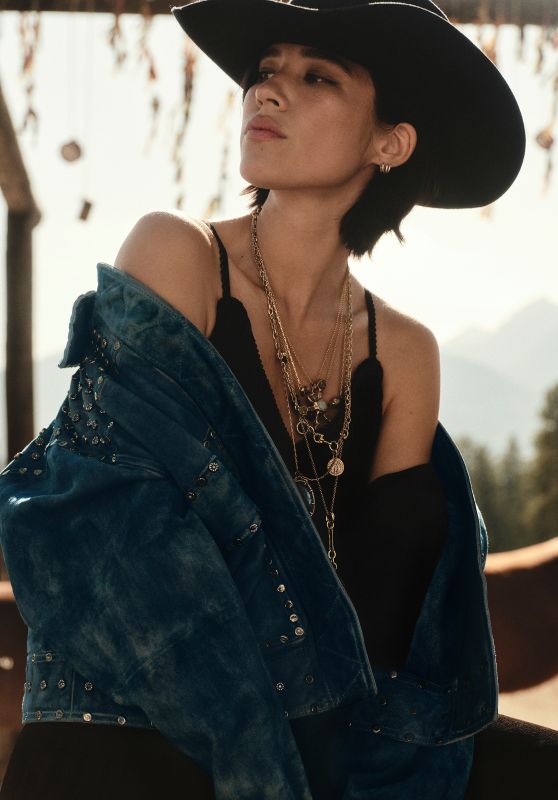 Kelsey Asbille Models Free People x Yellowstone Collection November 2024