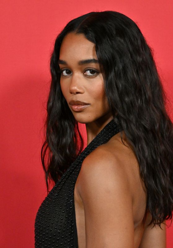 Laura Harrier Channels Old Hollywood Glamour in Show-Stopping Sheer Gown