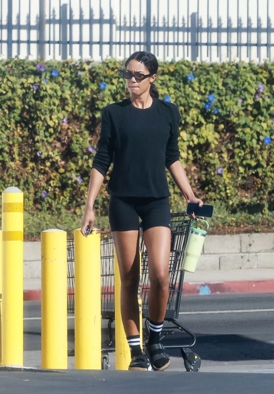 Laura Harrier Embraces Pilates In Casual Cool Monday Workout 11-04-2024