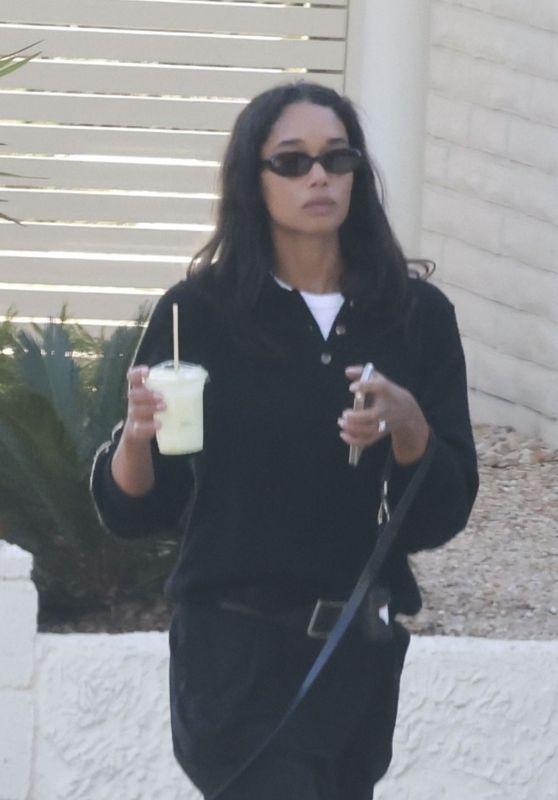 Laura Harrier Spotted House Hunting in Chic All-Black Look [11-12-2024]