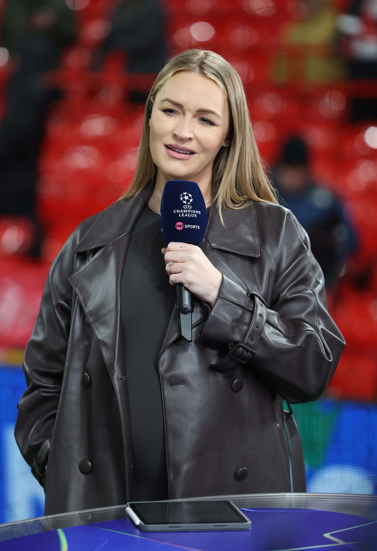 Laura Woods Glows at TNT Sports During Liverpool v Real Madrid Match ...