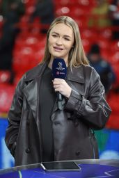 Laura Woods Glows at TNT Sports During Liverpool v Real Madrid Match [11-27-2024]