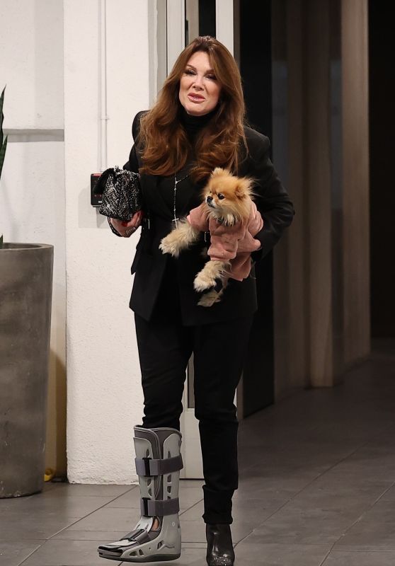 Lisa Vanderpump Spotted with Orthopedic Boot After Dinner at E Baldi in Beverly Hills [11-07-2024]