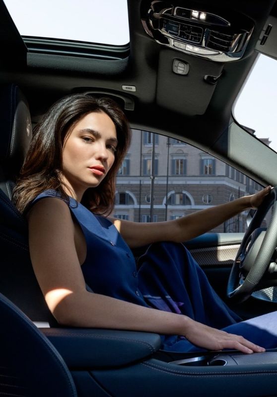 Matilda De Angelis Promotes Maserati Grecale Folgore [10-2024]