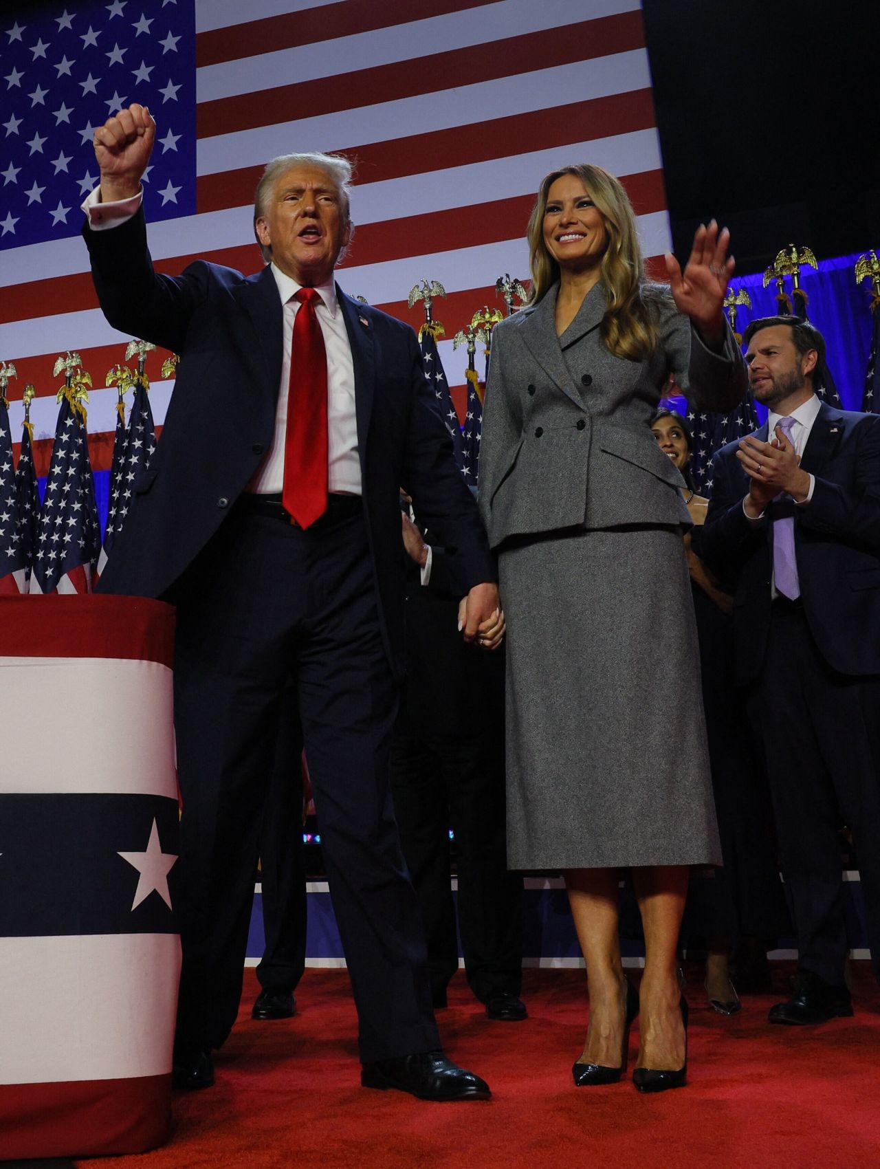 Melana Trump and Husband Attend Election Night Event in Palm Beach [11