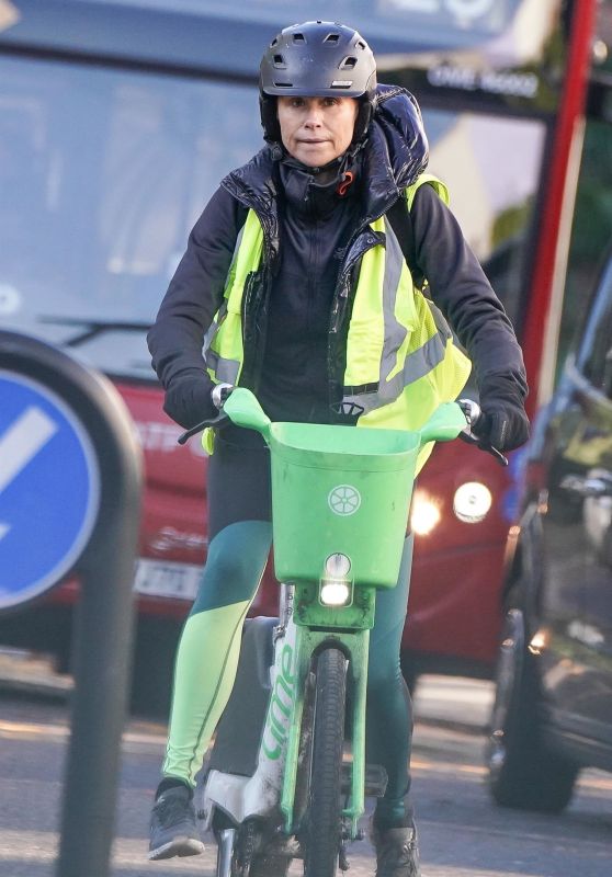 Minnie Driver Opts for a Low-key London Commute on a Scooter [11-26-2024]