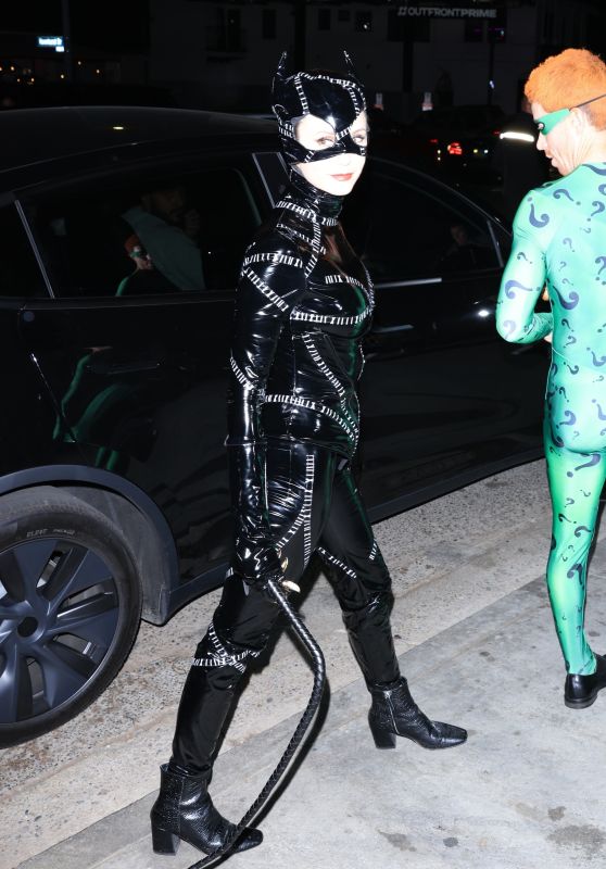 Nina Dobrev and Shaun White Stun as Harley Quinn and The Joker at Kendall Jenner’s Halloween Bash [10-31-2024]