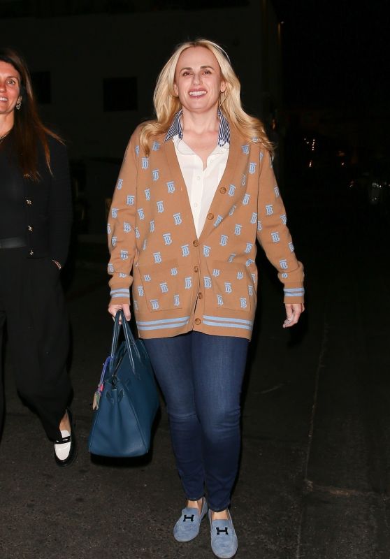 Rebel Wilson and Gina Matthews Dine with Friend at Funke Beverly Hills [11-04-2024]