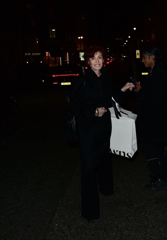 Sharon Osbourne Spotted Heading to Hotel After Shopping Spree in London