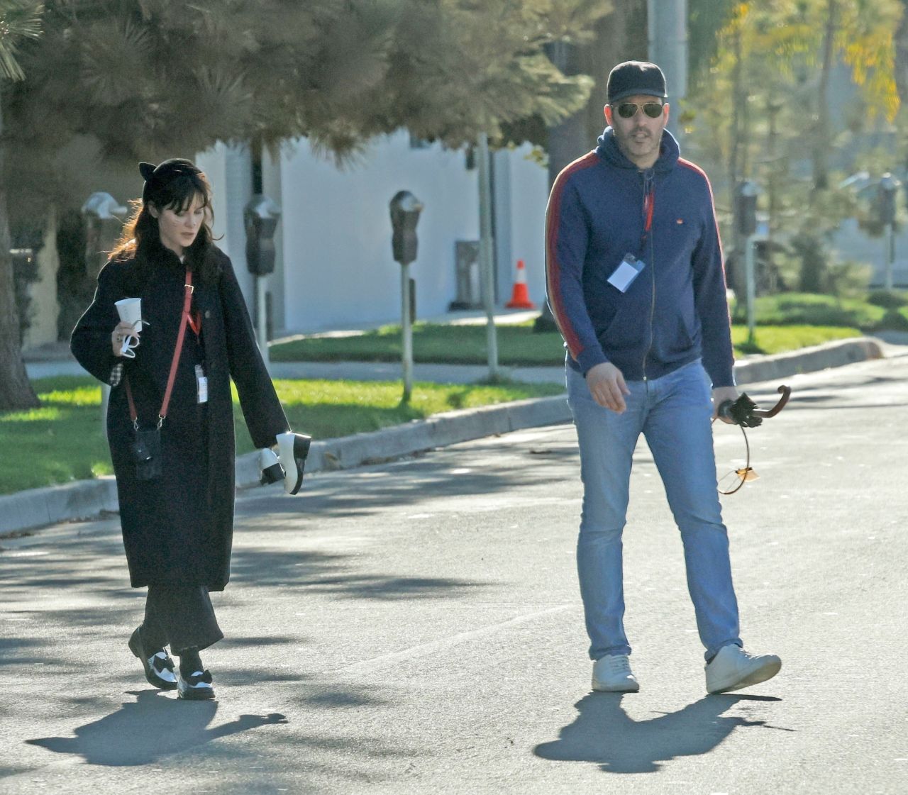 Zooey Deschanel and Jonathan Scott Purrfectly in Sync for Halloween in