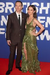 Alicia Vikander Stuns in Custom Louis Vuitton Emerald Gown at BIFA 2024
