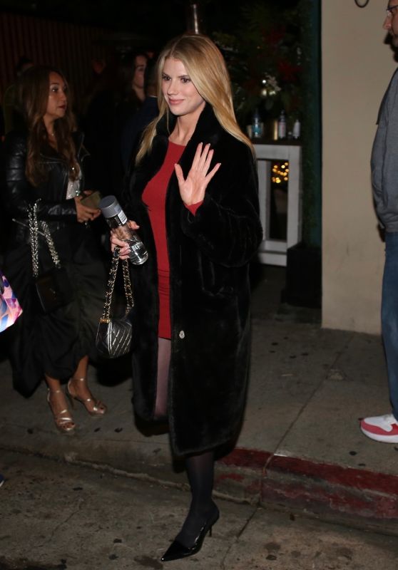 Charlotte McKinney Leaves Seth MacFarlane’s Annual Christmas Party – 12.14.2024