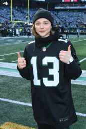 Chloë Grace Moretz at NFL Game - New York Jets vs Seattle Seahawks - East Rutherford NJ 12-01-2024