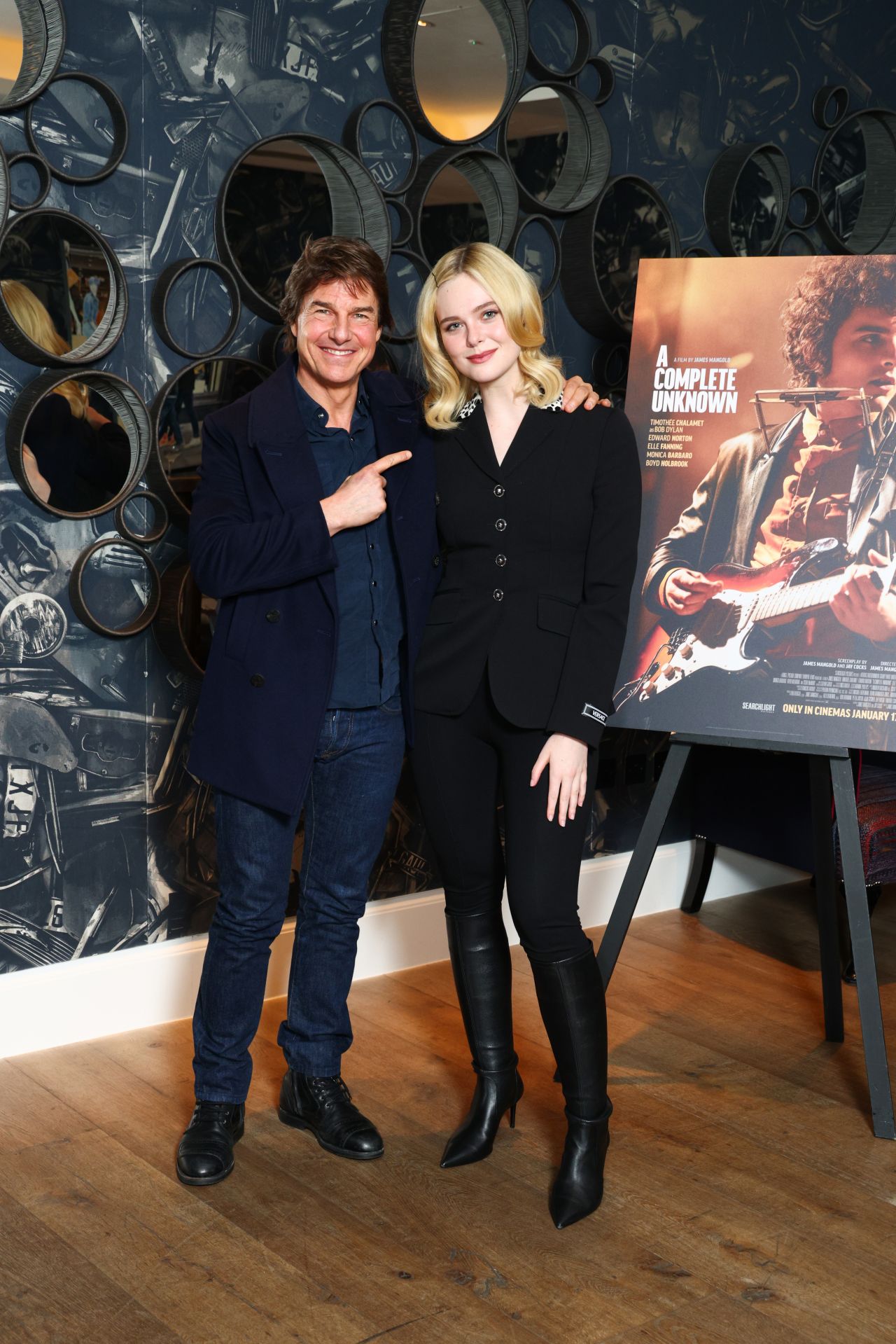 Elle Fanning Attends UK Awards Screening of "A Complete Unknown" in