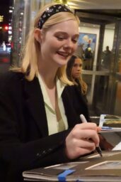 Elle Fanning Signs Autographs in Midtown Manhattan - 12 15/2024