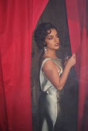 Isabela Merced Shines in “Cuffing Season” Music Video Photoshoot December 2024