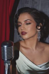 Isabela Merced Shines in “Cuffing Season” Music Video Photoshoot December 2024