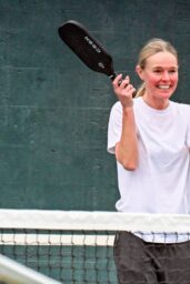 Kate Bosworth Justin Long Play Pickleball in Local Park - 12 27 2024