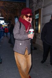 Katie Holmes Braves Cold for "Our Town" Matinee - 12 22 2024