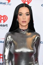 Katy Perry Dazzles in Silver at iHeartRadio Jingle Ball 2024