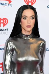 Katy Perry Dazzles in Silver at iHeartRadio Jingle Ball 2024