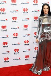 Katy Perry Dazzles in Silver at iHeartRadio Jingle Ball 2024