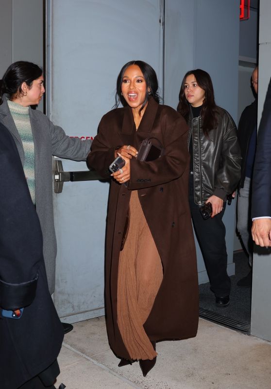 Kerry Washington Stuns in All-Brown Outfit at “The Six Triple Eight” Screening – 12.17.2024