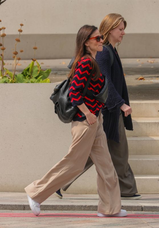 Lara Pulver Exits Sunday Brunch TV in London 08.18.2024