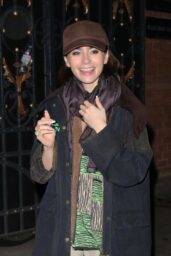 Lily Collins Leaves Duke of York Theatre - 12 13 2024