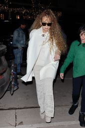 Mariah Carey Stuns in Winter White Ensemble During Luxury Shopping Spree in Aspen