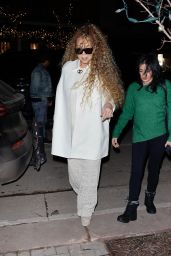 Mariah Carey Stuns in Winter White Ensemble During Luxury Shopping Spree in Aspen