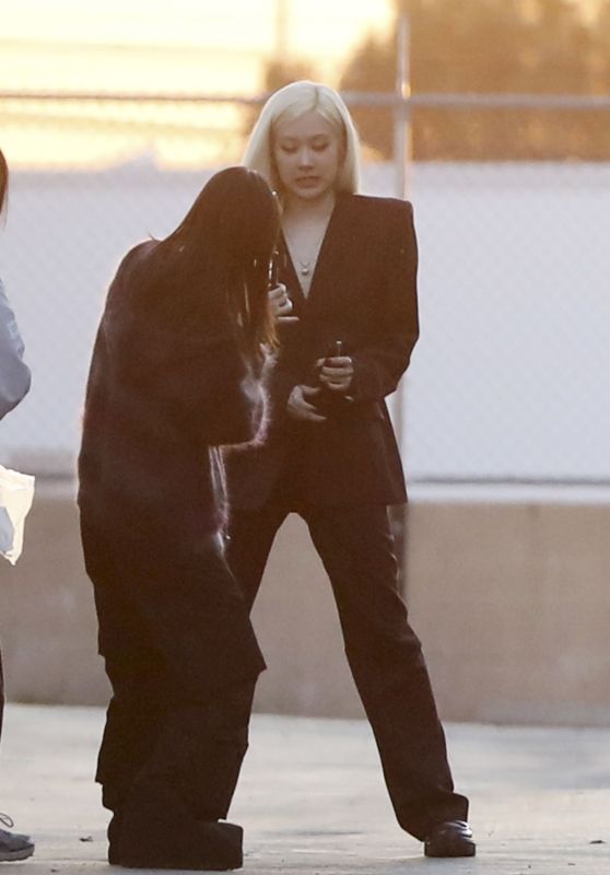 Rosé Spotted on Set of Mysterious Music Video with Bruno Mars, Sexxy Red, and Lady Gaga in LA – 12.19.2024