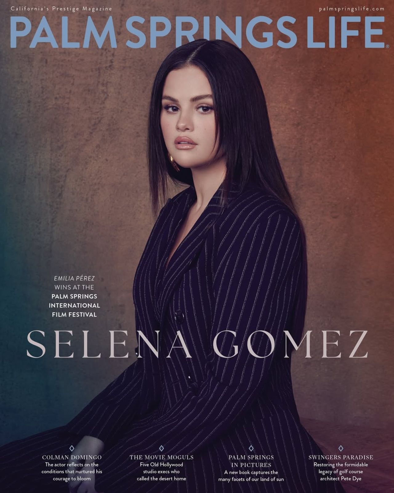 Selena Gomez Covers Palm Springs Life January 2025 • CelebMafia