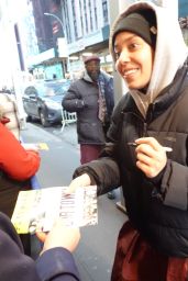 Susan Oliveras and Bryonha Marie Sparkle in Times Square (12.26.2024)