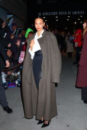 Zoe Saldana Arrives for "Emilia Pérez" Screening in New York - 12 03 2024