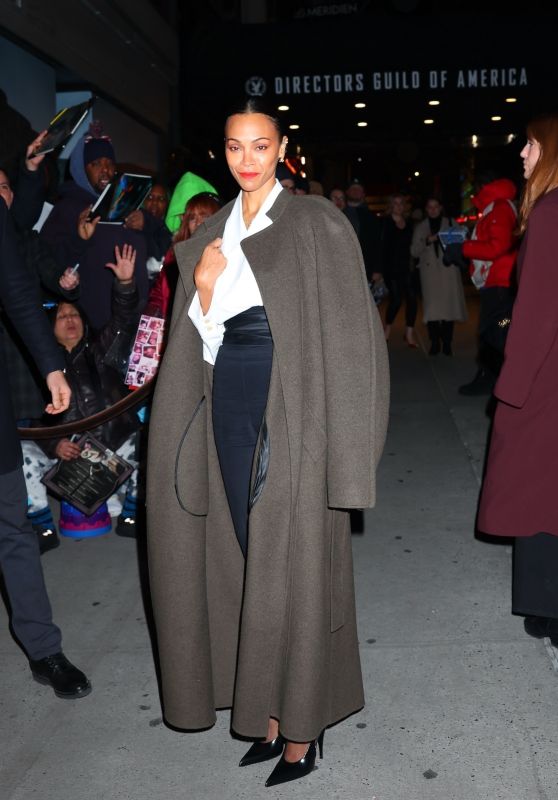 Zoe Saldana Arrives for "Emilia Pérez" Screening in New York - 12.03.2024