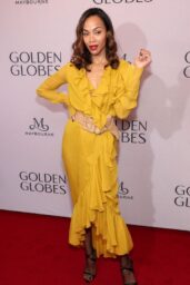 Zoe Saldana Shines at 82nd Annual Golden Globes First-Time Nominee Celebration
