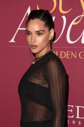 Adria Arjona Stuns at 2025 Golden Globes WWD Style Awards