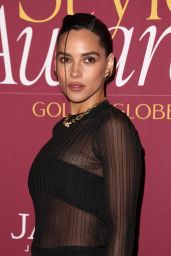 Adria Arjona Stuns at 2025 Golden Globes WWD Style Awards