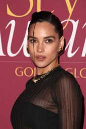 Adria Arjona Stuns at 2025 Golden Globes WWD Style Awards