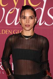 Adria Arjona Stuns at 2025 Golden Globes WWD Style Awards