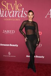 Adria Arjona Stuns at 2025 Golden Globes WWD Style Awards