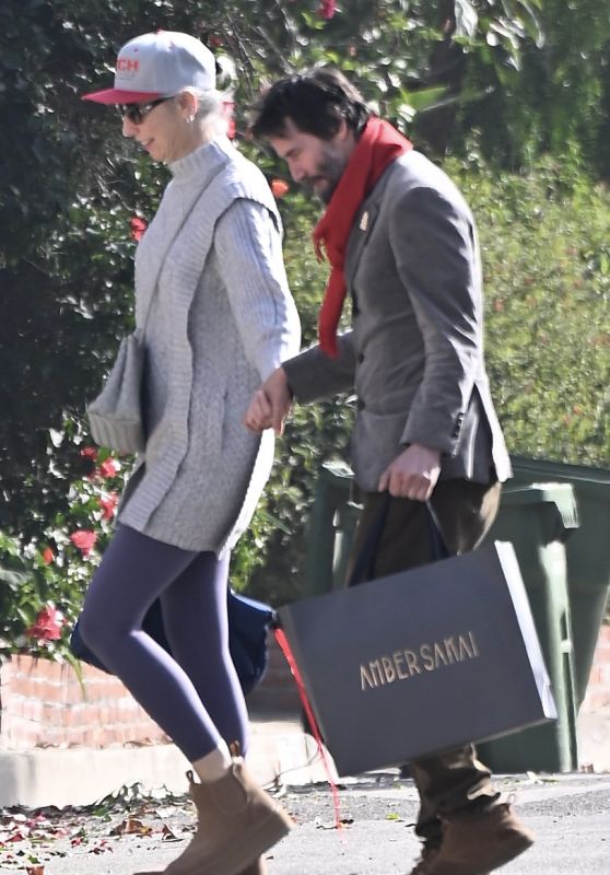 Alexandra Grant and Keanu Reeves Welcome 2025 Together in LA 12.31.2024