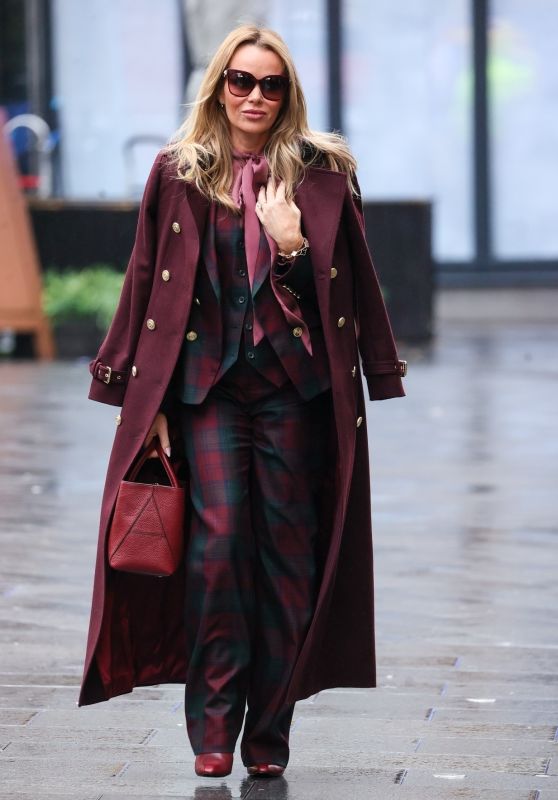 Amanda Holden in Tartan Suit for Heart Radio Debut - 01.06.2025