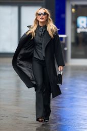 Amanda Holden Spotted in Black Leaving Global Radio Studios 01.15.2025