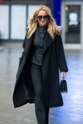 Amanda Holden Spotted in Black Leaving Global Radio Studios 01.15.2025
