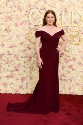 Amy Adams Shines in Maroon at Golden Globes 2025