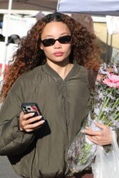 Ashley Moore at Studio City Market for Flowers 01 05 2025