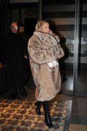 Caroline Daur Spotted in Chic Fur Coat at Costes Hotel - 01.21.2025